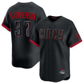 Rebec C.Reds #37 Tyler Stephenson Player Black City Connect Home Limited Stitched Jerseys