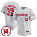 Rebec C.Reds #37 Tyler Stephenson Player Gray Vapor Premier Limited Home Stitched Jerseys