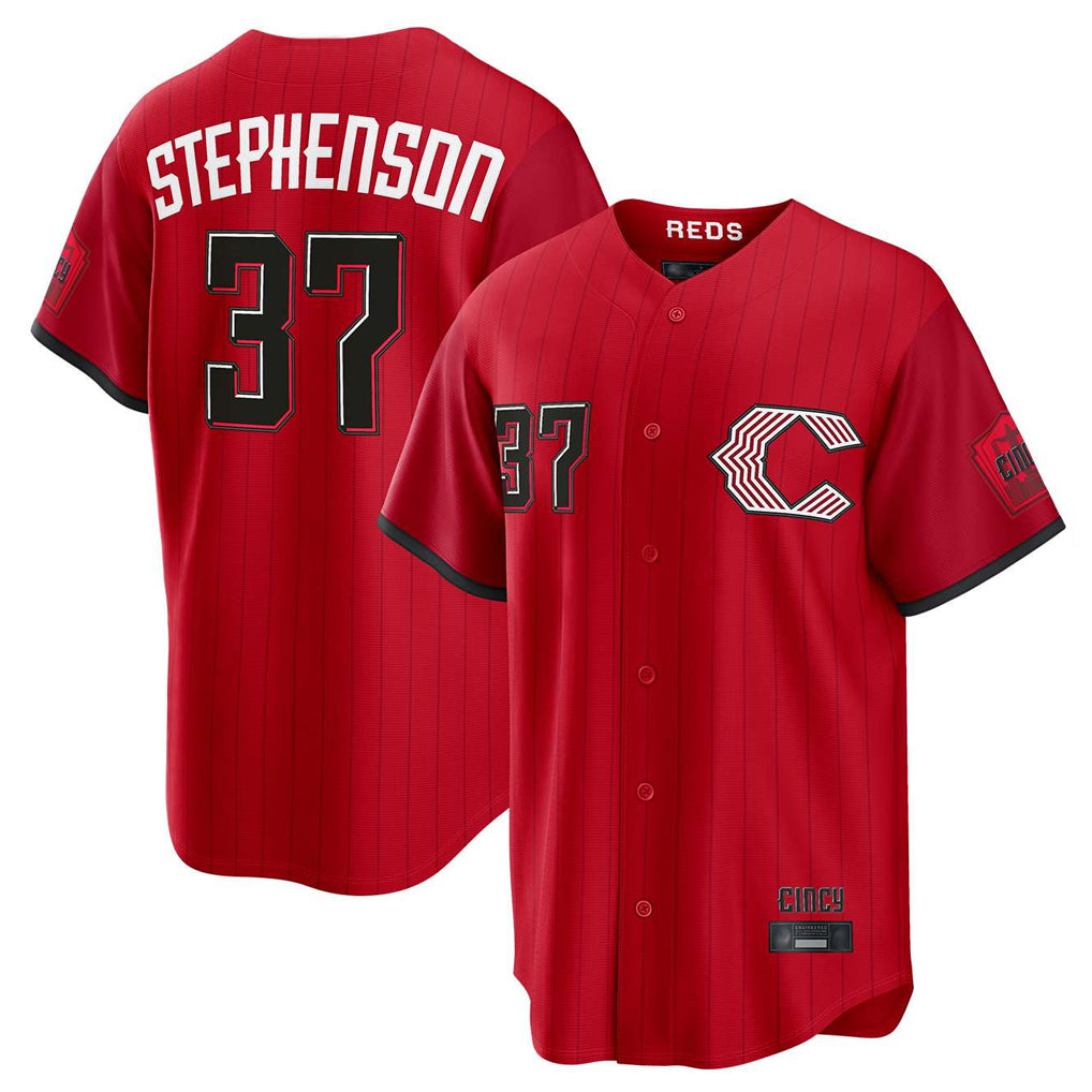 Rebec C.Reds #37 Tyler Stephenson Player Red 2026 City Connect Home Game Stitched Jerseys