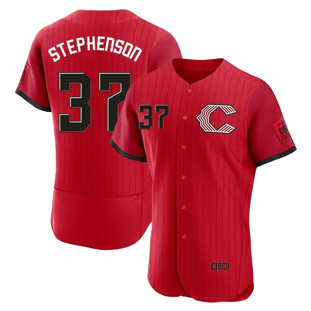 Rebec C.Reds #37 Tyler Stephenson Player Red 2026 City Connect Limited Elite Home Stitched Jerseys