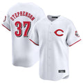Rebec C.Reds #37 Tyler Stephenson Player White Limited Home Stitched Jerseys