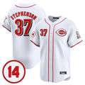 Rebec C.Reds #37 Tyler Stephenson Player White Vapor Premier Limited Home Stitched Jerseys