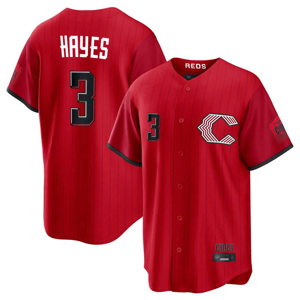 Rebec C.Reds #3 Ke'Bryan Hayes Player Red 2026 City Connect Home Game Stitched Jerseys