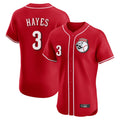 Rebec C.Reds #3 Ke'Bryan Hayes Player Red Limited Elite Home Game Stitched Jerseys