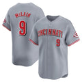 Rebec C.Reds #9 Matt McLain Player Gray Home Limited Stitched Jerseys
