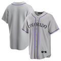 Rebec C.Rockies Gray Game Home Blank Player Stitched Jerseys