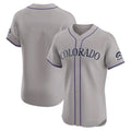 Rebec C.Rockies Gray Limited Elite Home Blank Player Stitched Jerseys