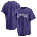 Rebec C.Rockies Purple Game Home Blank Player Stitched Jerseys