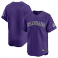 Rebec C.Rockies Purple Limited Home Blank Player Stitched Jerseys