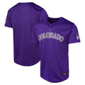 Rebec C.Rockies Purple Limited Home Game Blank Player Stitched Jerseys