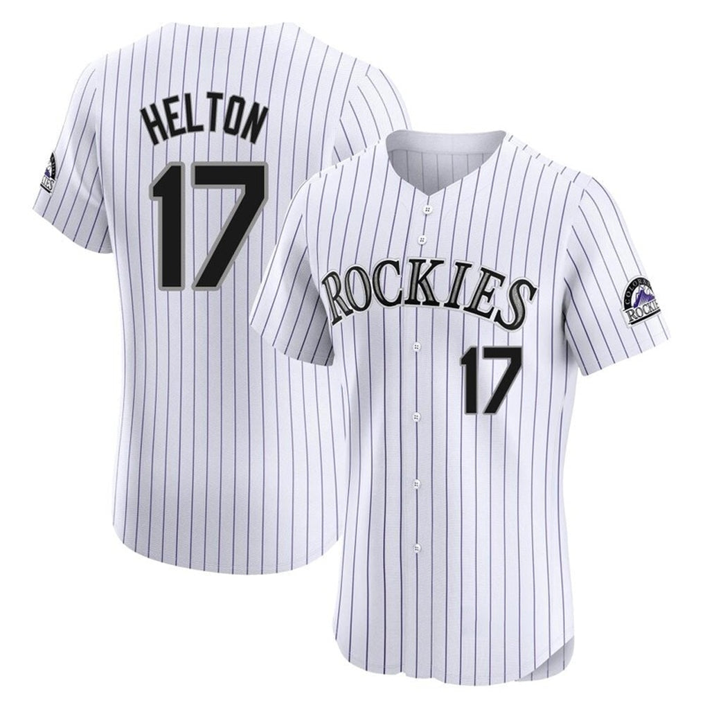 Rebec C.Rockies #17 Todd Helton Player White Limited Elite Home Stitched Jerseys