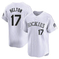 Rebec C.Rockies #17 Todd Helton Player White Limited Home Stitched Jerseys