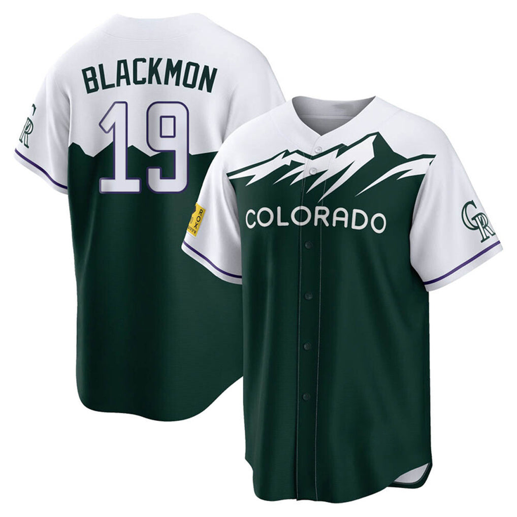 Rebec C.Rockies #19 Charlie Blackmon Player Green City Connect Home Game Stitched Jerseys