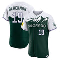 Rebec C.Rockies #19 Charlie Blackmon Player Green City Connect Limited Elite Home Stitched Jerseys