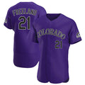 Rebec C.Rockies #21 Kyle Freeland Player Purple Limited Elite Home Stitched Jerseys