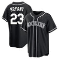 Rebec C.Rockies #23 Kris Bryant Player Black Fashion Out Home Game Stitched Jerseys