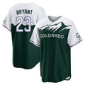 Rebec C.Rockies #23 Kris Bryant Player Green City Connect Home Game Stitched Jerseys