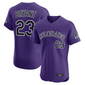 Rebec C.Rockies #23 Kris Bryant Player Purple Limited Elite Home Stitched Jerseys
