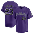 Rebec C.Rockies #23 Kris Bryant Player Purple Limited Home Stitched Jerseys