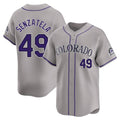 Rebec C.Rockies #49 Antonio Senzatela Player Gray Limited Home Stitched Jerseys