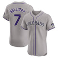 Rebec C.Rockies #7 Matt Holliday Player Gray Limited Elite Home Stitched Jerseys