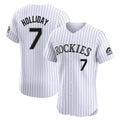 Rebec C.Rockies #7 Matt Holliday Player White Limited Elite Home Stitched Jerseys