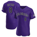 Rebec C.Rockies #8 Ryan Ritter Player Purple Limited Elite Home Stitched Jerseys