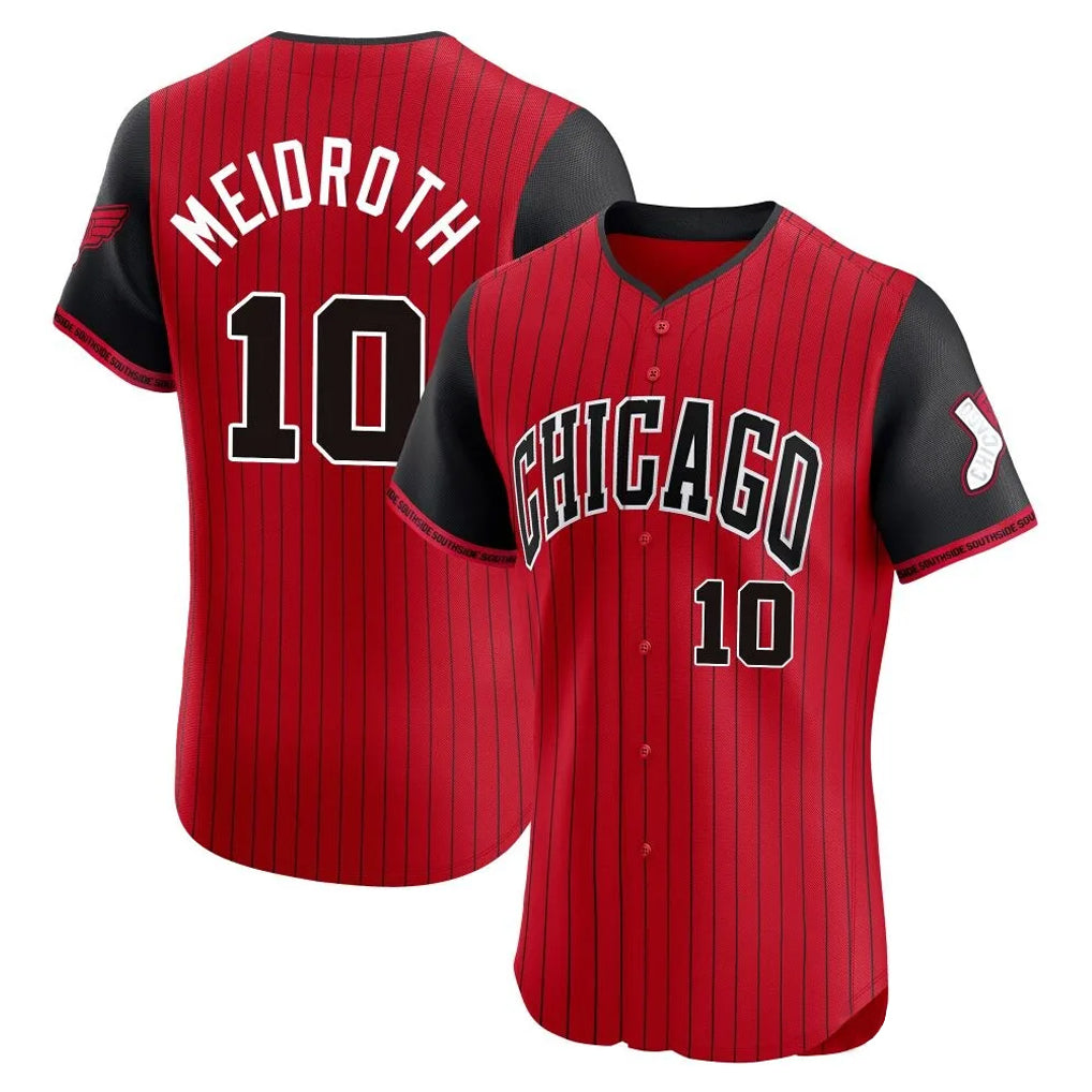 Rebec C.White Sox #10 Chase Meidroth Player Red City Connect Limited Elite Home Stitched Jerseys