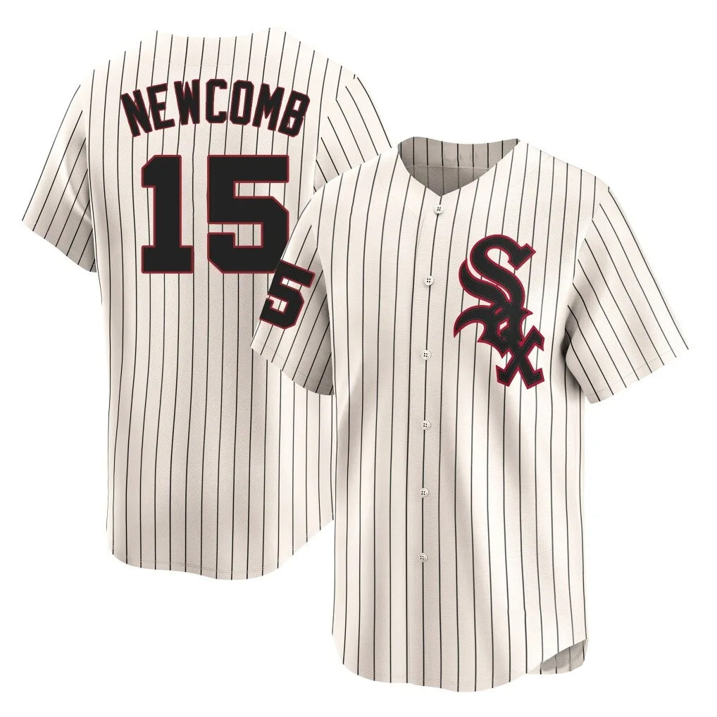 Rebec C.White Sox #15 Sean Newcomb Player Cream Cooperstown Collection Limited Home Stitched Jerseys