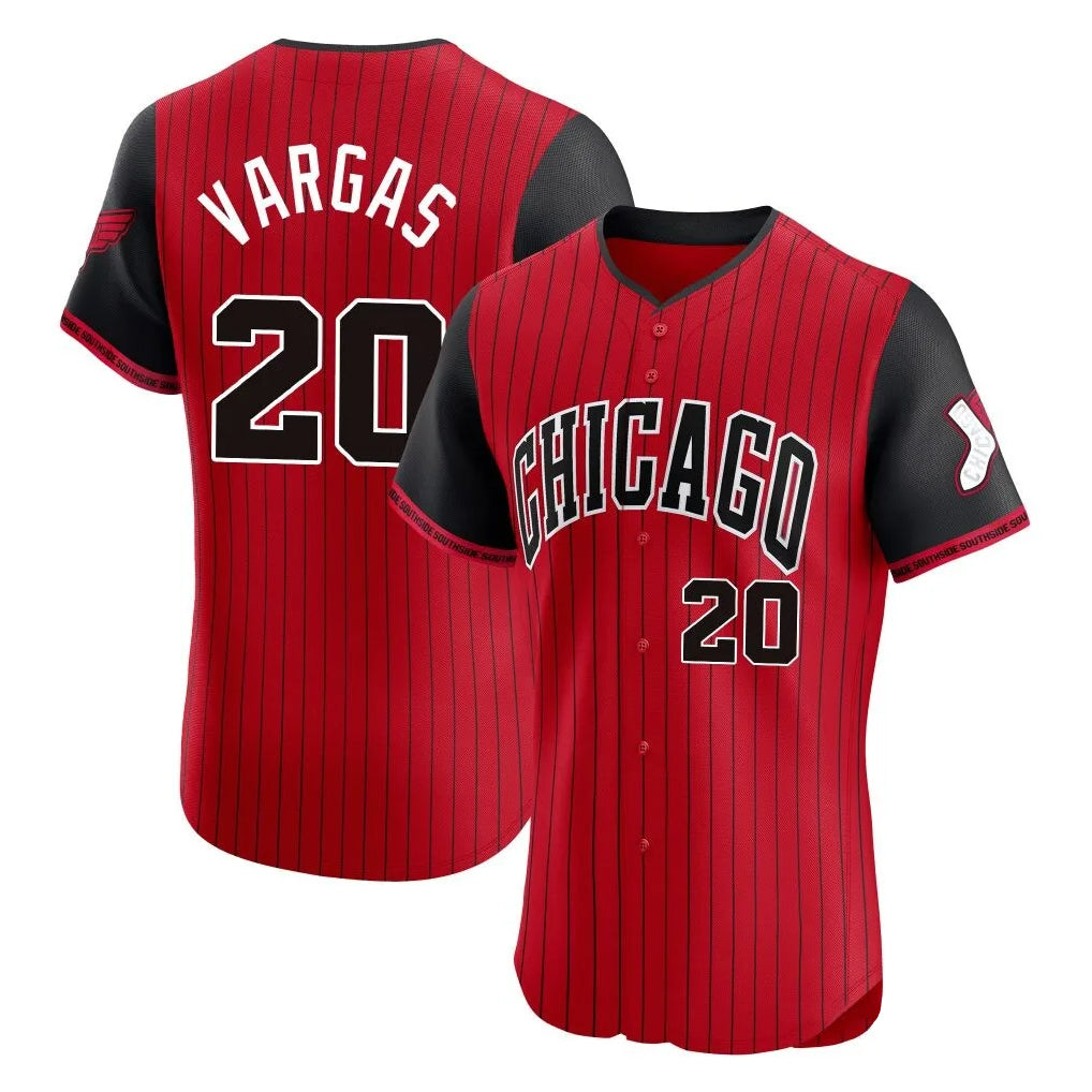 Rebec C.White Sox #20 Miguel Vargas Player Red City Connect Limited Elite Home Stitched Jerseys
