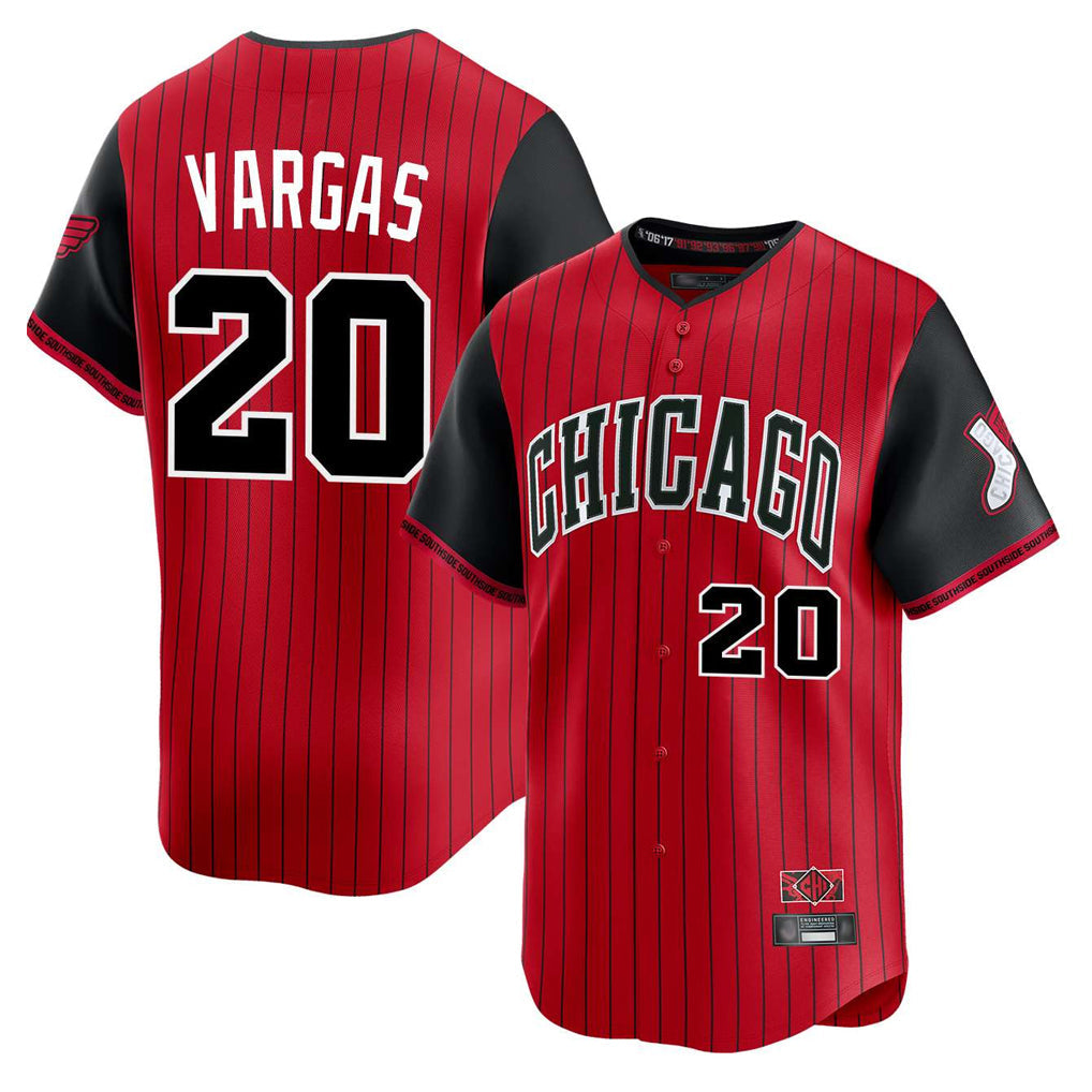 Rebec C.White Sox #20 Miguel Vargas Player Red City Connect Limited Home Stitched Jerseys