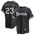 Rebec C.White Sox #23 Andrew Benintendi Player Black City Connect Home Game Stitched Jerseys