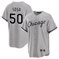 Rebec C.White Sox #50 Lenyn Sosa Player Gray Home Game Stitched Jerseys