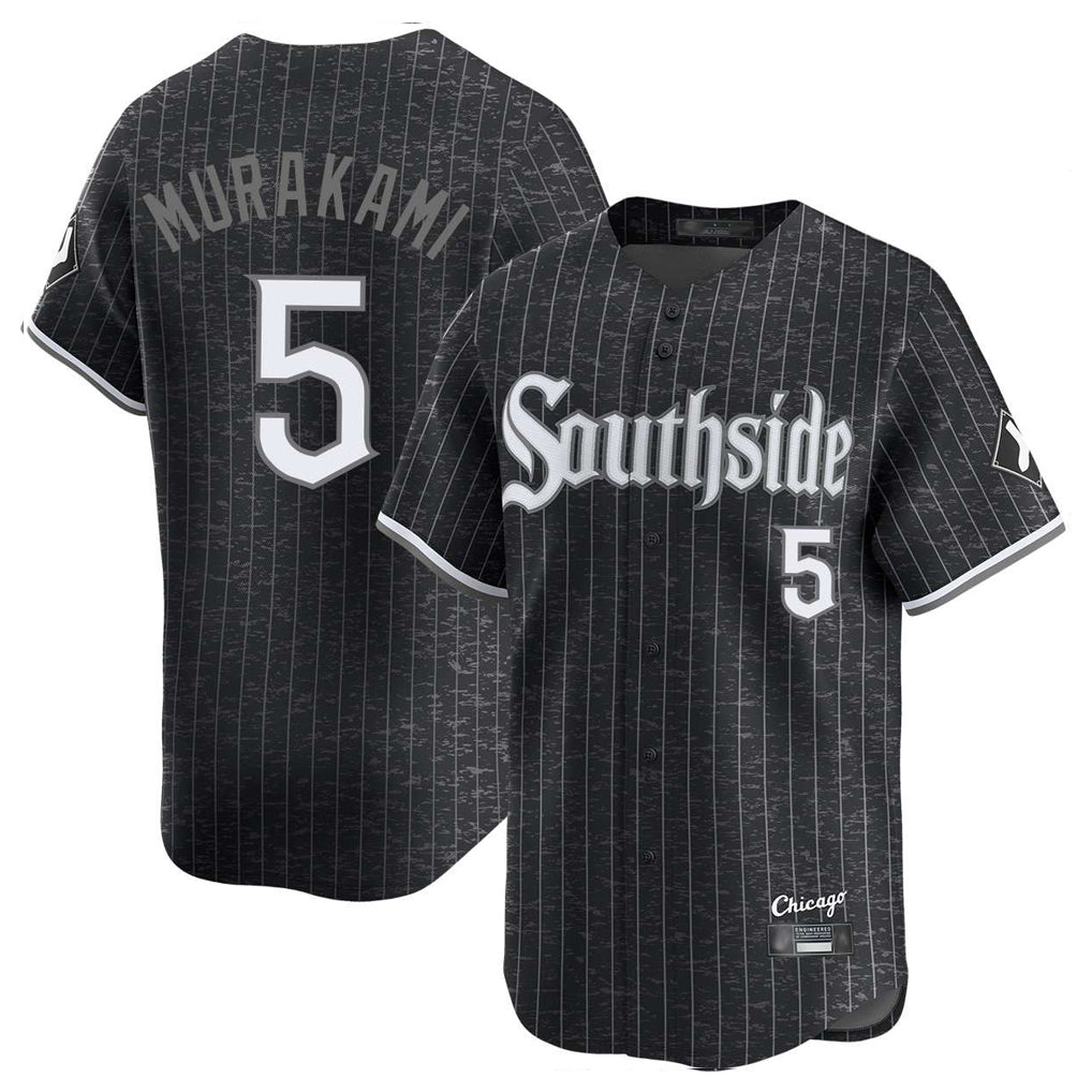 Rebec C.White Sox #5 Munetaka Murakami Player Black City Connect Limited Home Stitched Jerseys