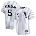 Rebec C.White Sox #5 Munetaka Murakami Player White Stripe Limited Home Stitched Jerseys