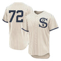 Rebec C.White Sox #72 Carlton Fisk Player Cream Field of Dreams Limited Elite Home Stitched Jerseys