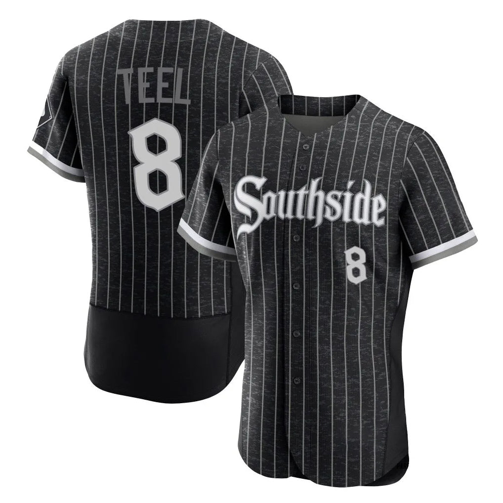 Rebec C.White Sox #8 Kyle Teel Player Black City Connect Limited Elite Home Stitched Jerseys