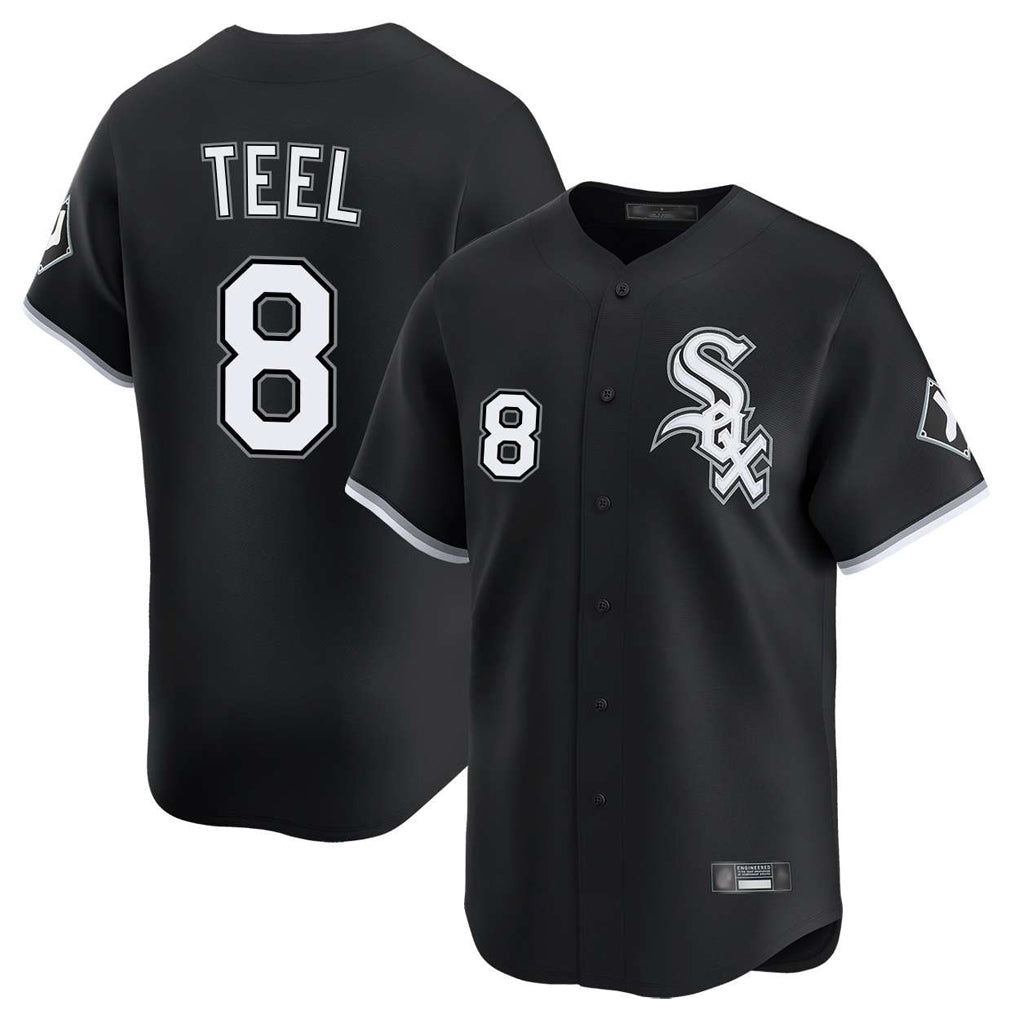 Rebec C.White Sox #8 Kyle Teel Player Black Limited Home Stitched Jerseys