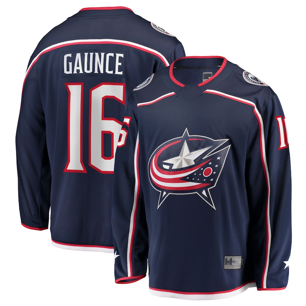 Rebec CB.Jackets #16 Brendan Gaunce Navy Home Breakaway Jersey