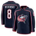 Rebec CB.Jackets #8 Zach Werenski Navy Home Premium Jersey