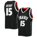 Rebec S.Orange #15 Carmelo Anthony Original Retro Brand Alumni Commemorative Replica Basketball Jersey Black Stitched American College Jerseys