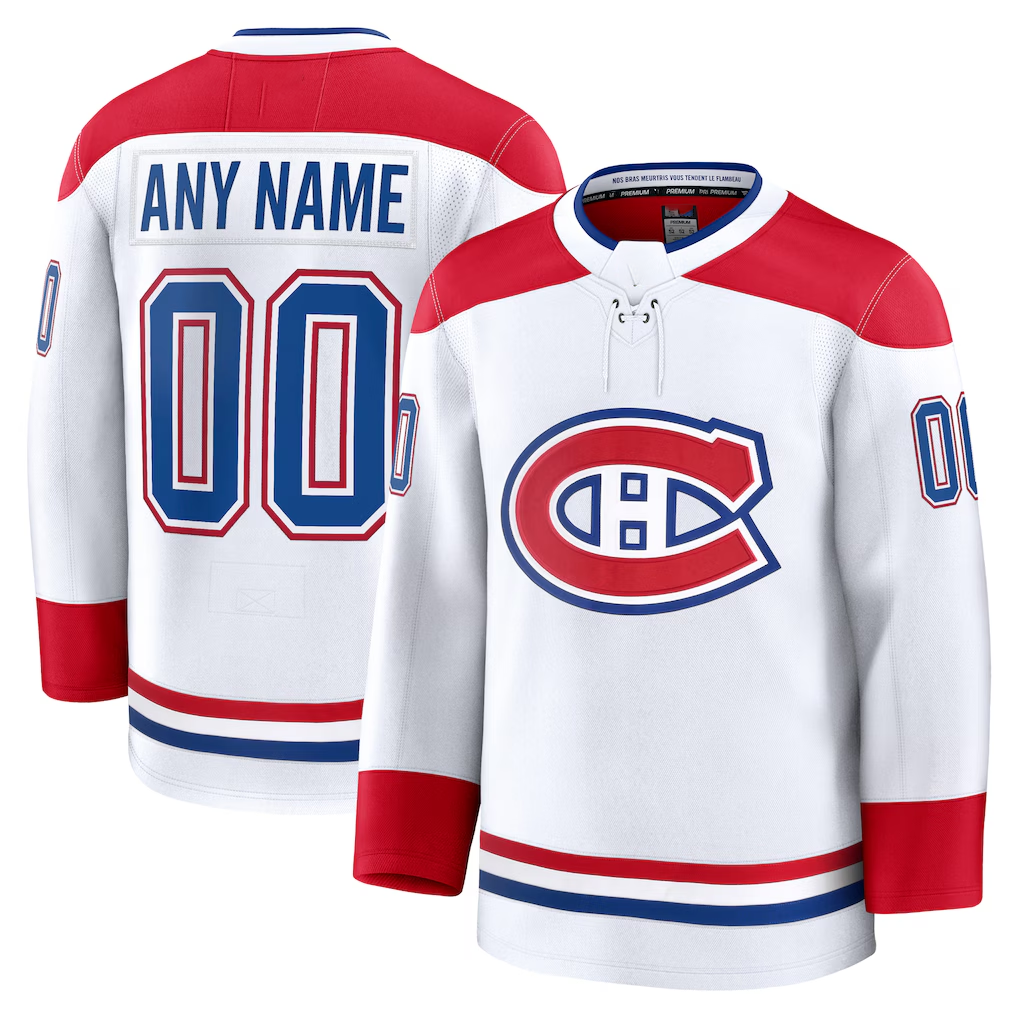 Rebec Cheap M.Canadiens White Away Premium Jerseys