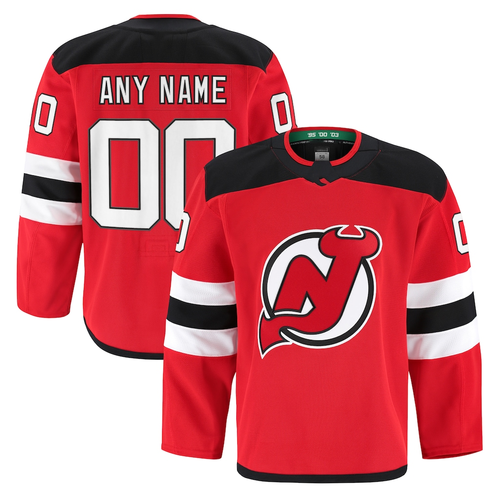 Rebec Cheap NJ.Devils Red Home Authentic Pro Jerseys