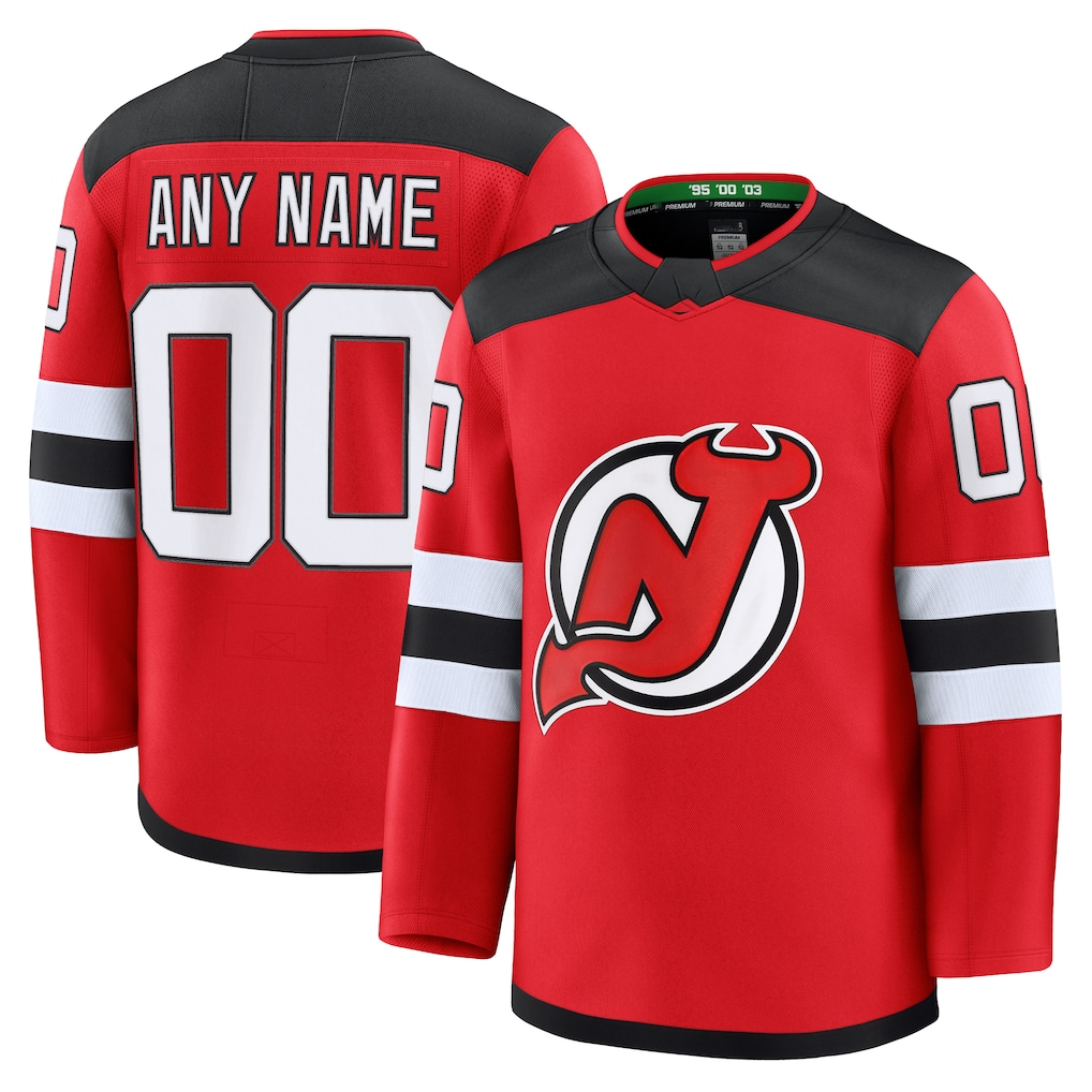 Rebec Cheap NJ.Devils Red Home Premium Jerseys