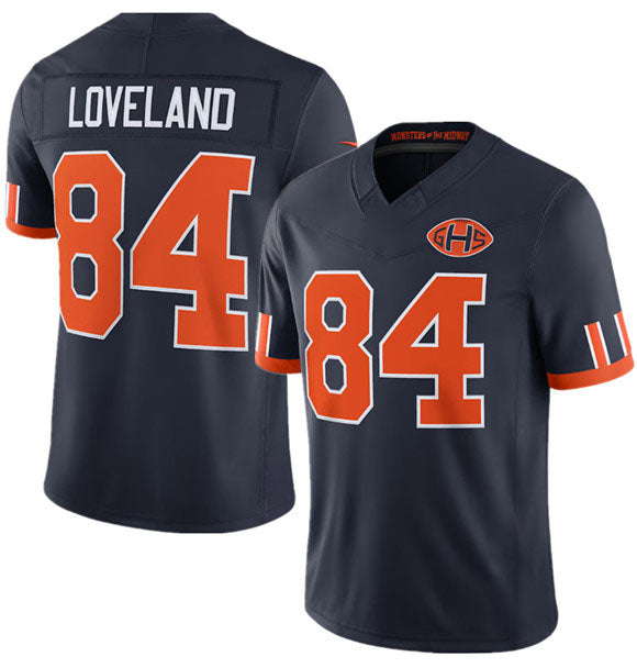 Rebec C.Bears #84 Colston Loveland Navy 2026 F.U.S.E. Rivalries Collection Limited Football Stitched Jersey