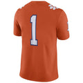 Rebec #1 C.Tigers Home Game Jersey  Football Jersey Orange Stitched American College Jerseys