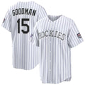 C.Rockies #15 Hunter Goodman 2026 All-Star Game White Rebec Replica Baseball Stitched Jerseys