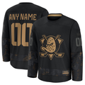 Rebec Custom A.Ducks Black 2024 Military Appreciation Practice Jerseys