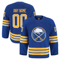 Rebec Custom B.Sabres Royal Home Authentic Pro Stitched Jerseys