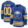 Rebec Custom B.Sabres Royal Home Premium Stitched Jerseys